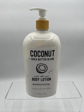 Home & Body Co. Coconut Oil & Shea Butter Body Lotion Coconut Vanilla 27oz, New